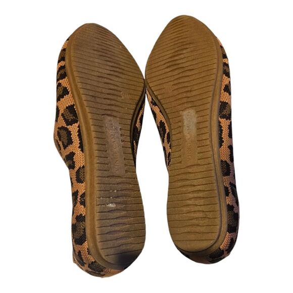 VINCE CAMUTO Flanna Leopard Print Knit Ballet Flats - Size 11 - Picture 5 of 6